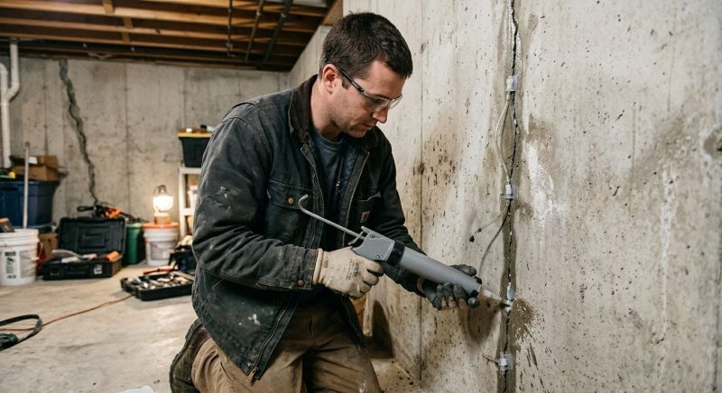 Basement Crack Repair in Kalkaska, MI