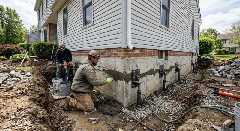 Basement Foundation Repair in Alden, MI