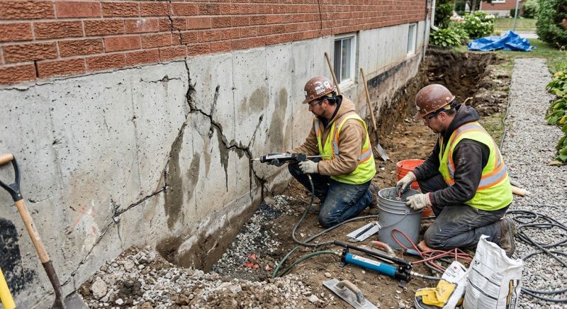 Cracked Foundation Repair in Elk Rapids, MI