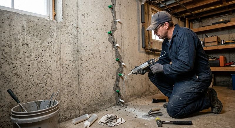 Foundation Crack Repair in Grayling, MI