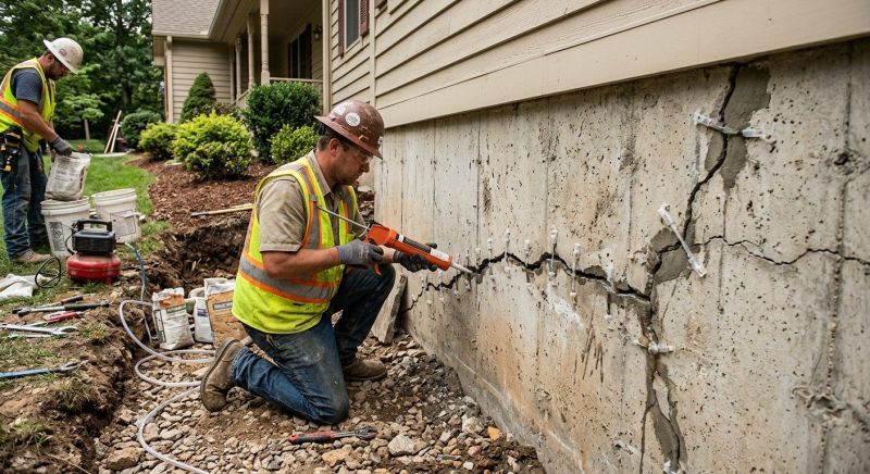 Foundation Crack Sealing in Kalkaska, MI