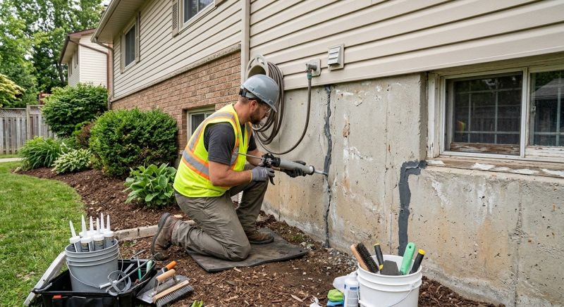 Foundation Crack Sealing in Kalkaska, MI