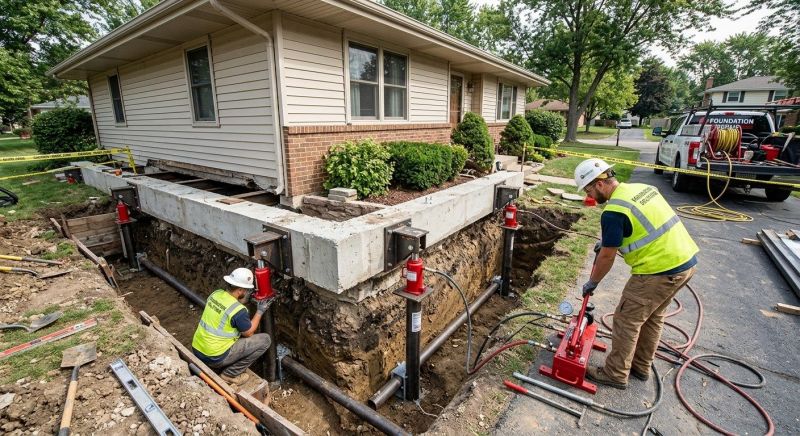 Foundation Jacking in Alba, MI