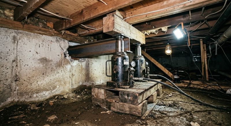 Foundation Jacking in Rapid City, MI