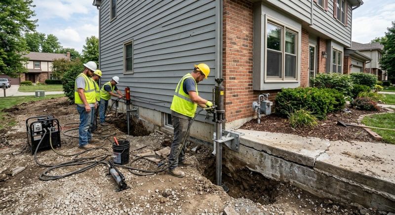 Foundation Stabilizing in Rapid City, MI