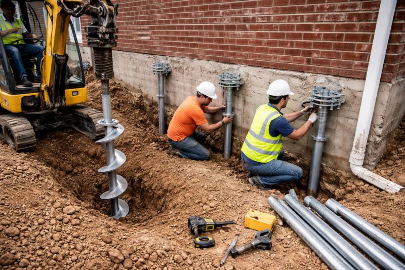Helical Piers Installation in Kalkaska, MI