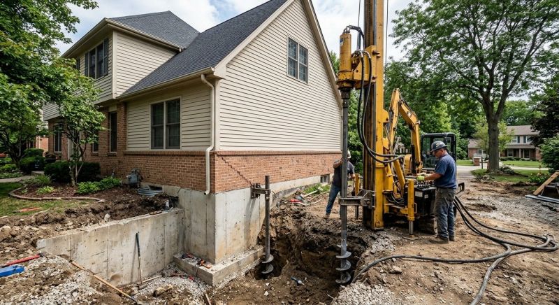 Helical Piers Installation in Kalkaska, MI