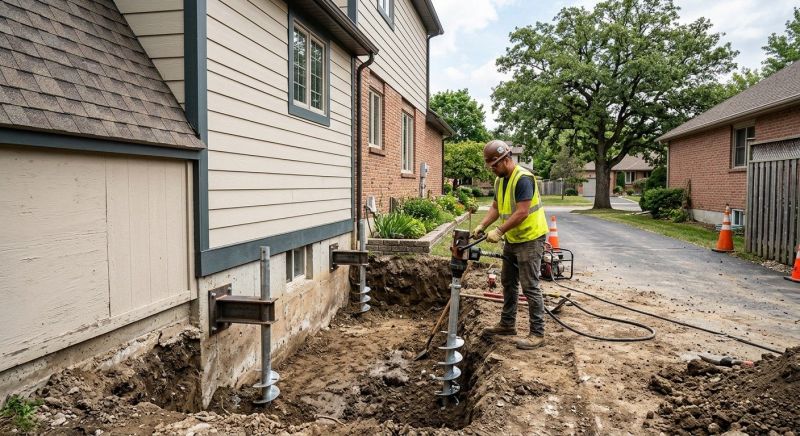 Helical Pile Installation in Kalkaska, MI