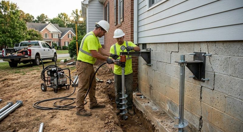 Helical Pile Installation in Kalkaska, MI