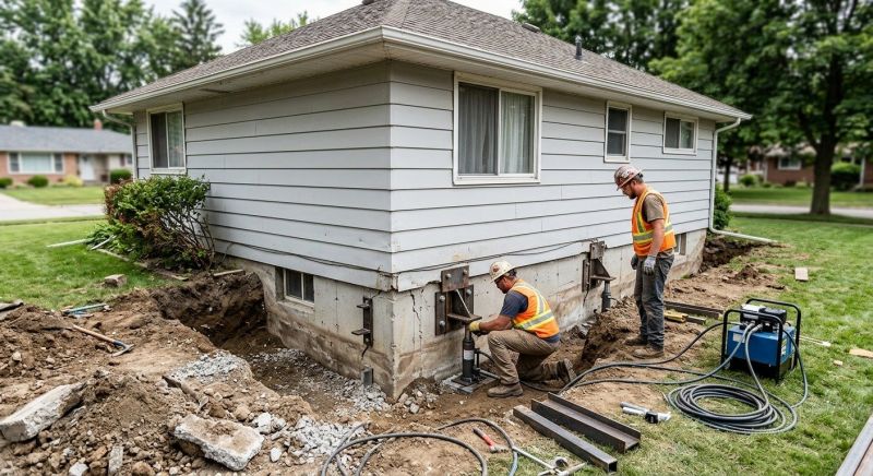 House Foundation Repair in Kalkaska, MI