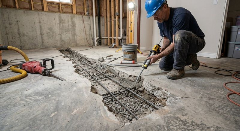 Slab Foundation Repair in Kalkaska, MI